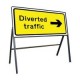 Diverted Traffic Right Sign 1050mm x 450mm